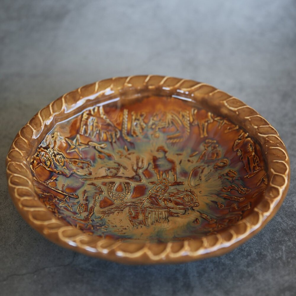 Western Motif Studio Signed Pottery